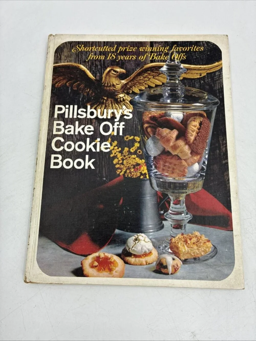 Vintage Pillsburys Bake Off Cookie Book Hardcover Recipe Cookbook Kitchen Decor